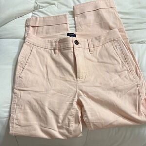 J. Crew Soft Pink Chino Trousers size 2